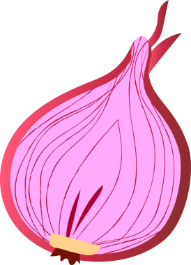 Kırmızı soğanlı organik sebzeler.