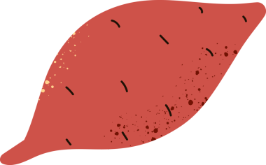 Tatlı patates, organik sebzeler.