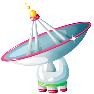 Modern uydu alıcısı sinyali