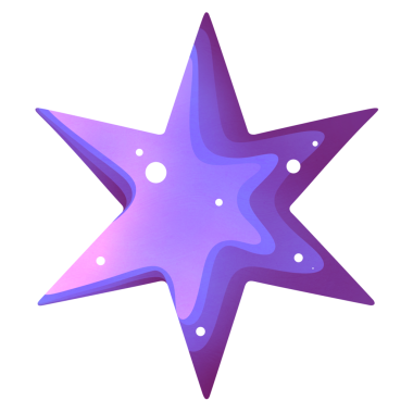 Açık alanda mor yıldız