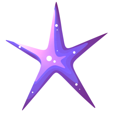 Açık alanda mor yıldız