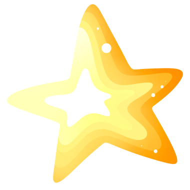 Uzayda sarı yıldız