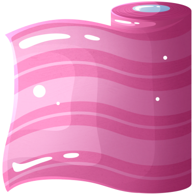 pembe şeker, illüstrasyon, beyaz arkaplan.