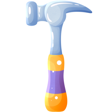 Çekiç inşaat aracı simgesi