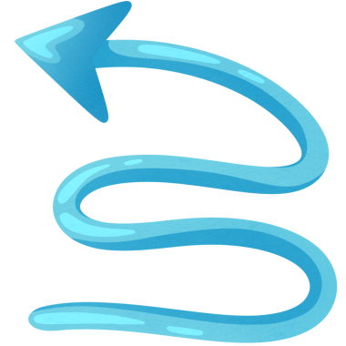 çizgi film karalama el çizimi ok