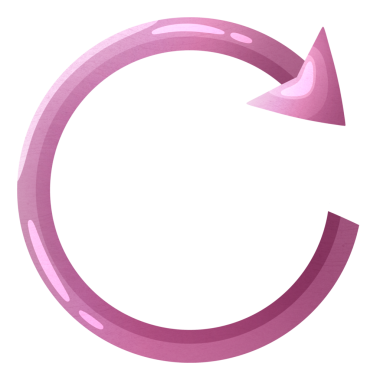 Geri dönüşüm işaretli izole ok