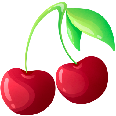 Kiraz meyvesi, kiraz ikonu, illüstrasyon