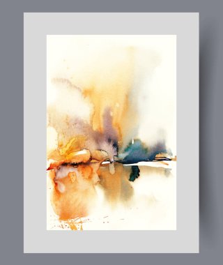 Okyanus kıyısında gerçeküstü doğa ve kıyıdaki ormanı ve günbatımını anımsatan renkler. Moda seyahat acentesinin reklam tasarımı için doğaüstü yaratıcı bir çalışma.