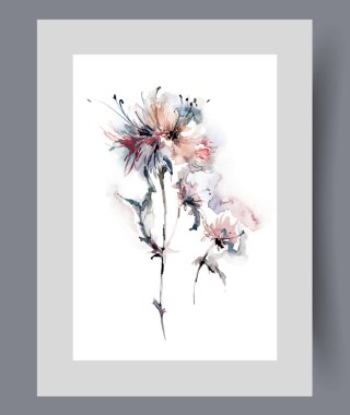 Kurumuş yabani çiçeklerin bitkisi çiçek koleksiyonu için ince çerçeveye yerleştirilir. Dairenin duvarlarını süslemek için nadir bulunan karahindiba türünden güzel otlar. Ya da profesyonel çiçekçinin ofisinden.