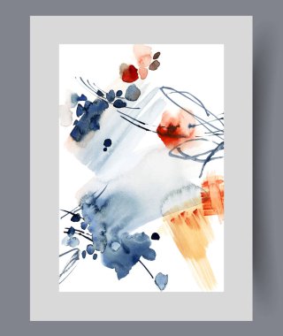 Özensiz çizgileri ve duvar sanatında kaotik noktaları olan soyut yaratıcı kompozisyon. Suluboya baskısı. Kaotik figürlerle yapılan sanat eserleri halüsinasyonları ve fantezileri sembolize ediyor. Poster dekoru çerçevesinde.