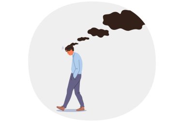 Sorunlu adam, hatalar ve iş başarısızlıklarının hatıraları yüzünden stresli hissediyor. Sorunlu adamın psikoterapiye ihtiyacı var. Geçmiş kötü deneyimlerin yol açtığı melankoli ve ilgisizliği tedavi etmek için.