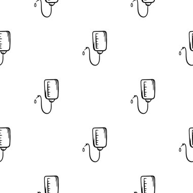 Donör kan ikonuyla basit siyah beyaz desenli. Hastalıklarla, griple, koronavirüsle, salgınla ve karantinayla ilgili düzenlenebilir vektör geçmişi. Vektör illüstrasyonu