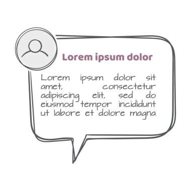 İnceleme, mesaj. Elle çizilmiş metin bloğu. Pankart, poster ve broşür için düzenlenebilir vektör illüstrasyonu. Vektör illüstrasyonu
