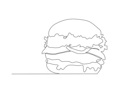 Oyuncak ayının kesintisiz çizimi. Bir sıra oyuncak ayı. Bebek Devamlı Çizgi Sanatı. Düzenlenebilir Özet.