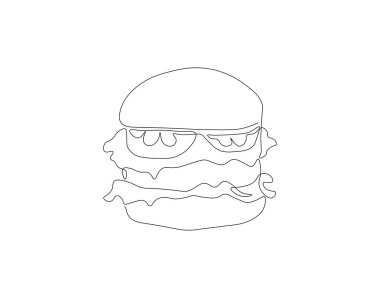 Oyuncak ayının kesintisiz çizimi. Bir sıra oyuncak ayı. Bebek Devamlı Çizgi Sanatı. Düzenlenebilir Özet.