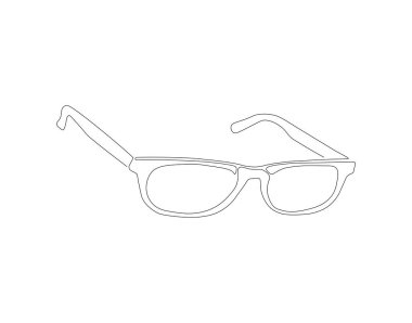 Devamlı bardak çizimi. Bir sıra gözlük. Gözlük minimalist sürekli çizgi sanatı. Düzenlenebilir özet