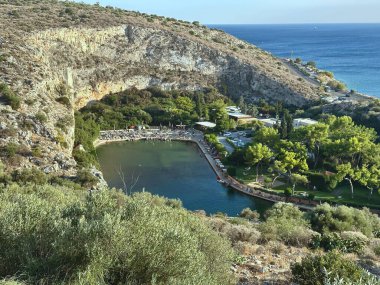 Yunanistan 'da Glyfada, Atina Riviera' nın panoramik manzarası