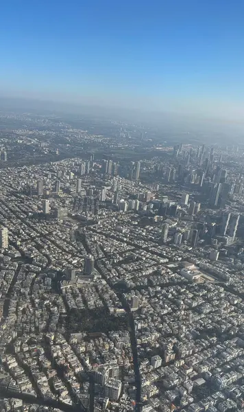 tel-aviv ve merkez İsrail 'in hava manzarası