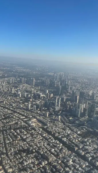 tel-aviv ve merkez İsrail 'in hava manzarası