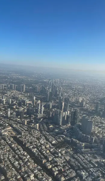 tel-aviv ve merkez İsrail 'in hava manzarası