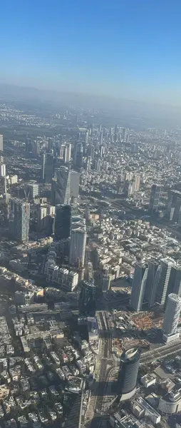 tel-aviv ve merkez İsrail 'in hava manzarası