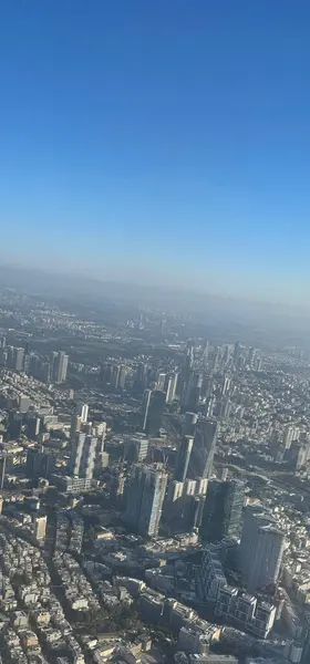 tel-aviv ve merkez İsrail 'in hava manzarası
