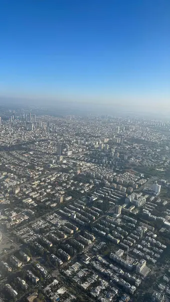 tel-aviv ve merkez İsrail 'in hava manzarası