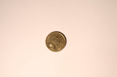 Sacagawea Gold One Dollar Coin clipart
