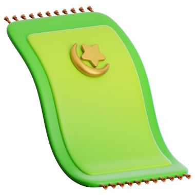 Web, uygulama, bilgi vs. için Dua Rug 3d illüstrasyonuName