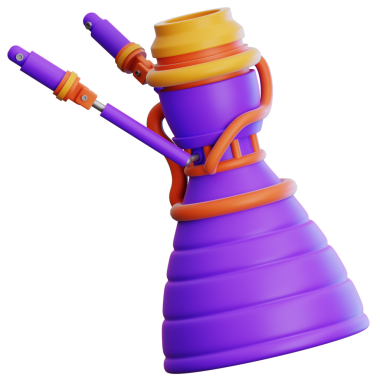 Roket Motoru Web, uygulama, bilgi grafiği vs. için 3d illüstrasyonuName