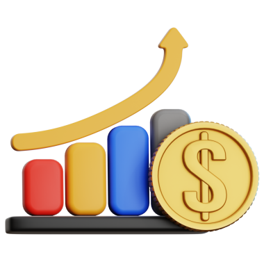 Web, uygulama, bilgi vs. için borsa 3d illüstrasyonuName