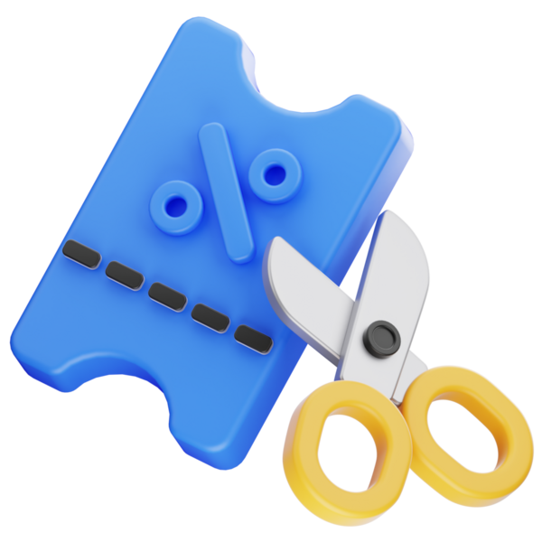 Web, uygulama, bilgi vs. için Fiyat Kesimi 3d illüstrasyonuName