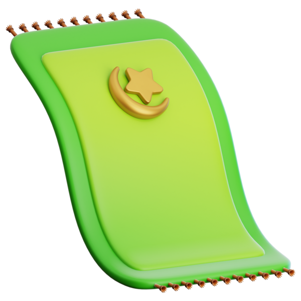 Web, uygulama, bilgi vs. için Dua Rug 3d illüstrasyonuName