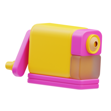 Keskinleştirici 3B Görüntü Beyaz Arkaplanda İzole Edildi