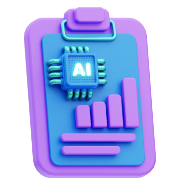 AI Veri Analizi Beyaz Arkaplanda İzole Edildi