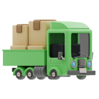 Pickup 3B Görüntü Beyaz Arkaplanda İzole Edildi