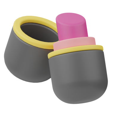 Ruj 3B Görüntü Beyaz Arkaplanda İzole Edildi