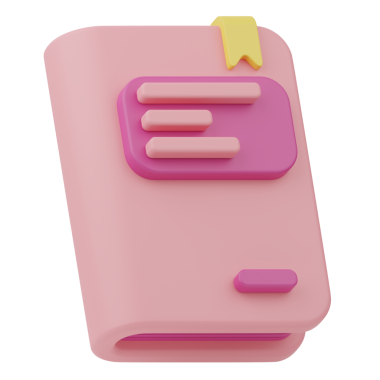 Kitap 3D Görüntü Beyaz Arkaplanda İzole Edildi