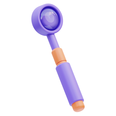 Diş Aynası 3D Görüntü Beyaz Arkaplanda İzole Edildi