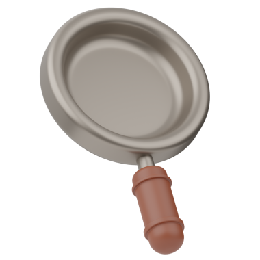 Pan 3D Görüntü Beyaz Arkaplanda İzole Edildi