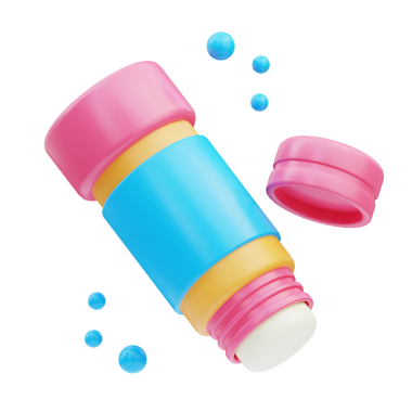 Yapıştırıcı Üç Boyutlu Resim Beyaz Arkaplanda İzole Edildi 