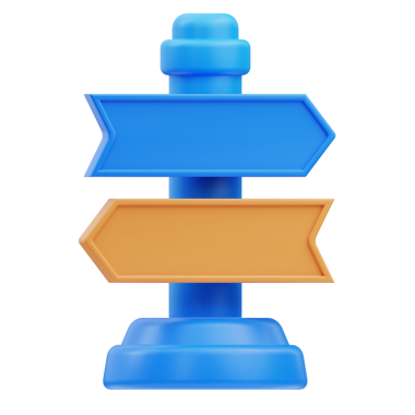 Yol İşareti 3B Görüntü Beyaz Arkaplanda İzole Edildi