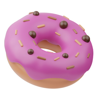 3d Renkli Donut, Renkli Resimler