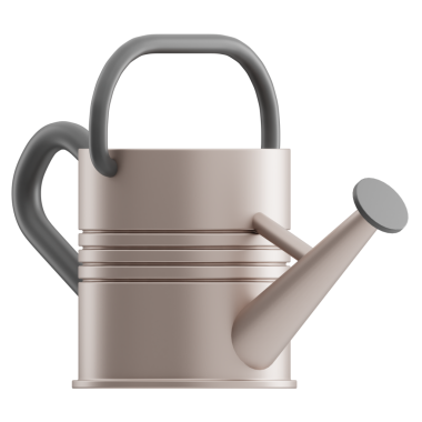 Sulama Kutusu 3D Görüntü Beyaz Arkaplanda İzole Edildi