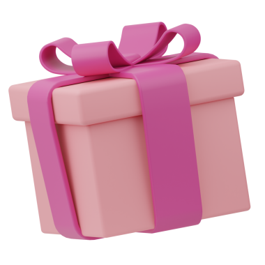 Hediye 3D Görüntü Beyaz Arkaplanda İzole Edildi