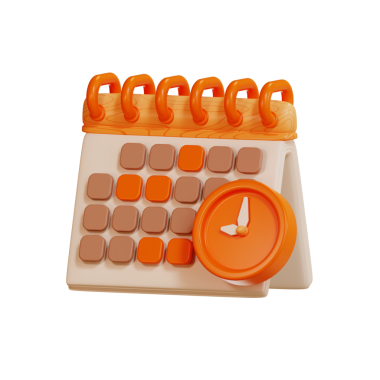 3B Görüntü Zamanlaması Beyaz Arkaplanda İzole Edildi 