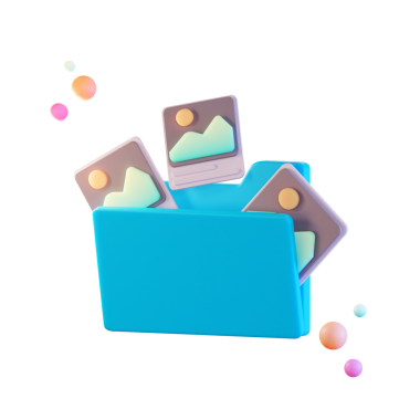 Veri Dosyaları Fotoğrafı, 3B Görüntü Beyaz Arkaplanda İzole Edildi 