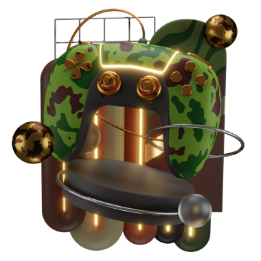 Oyun konsolu için oyun alanı ya da Laptop 3D Görüntü Beyaz Arkaplanda izole edildi