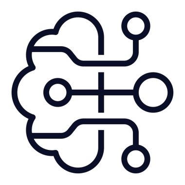 Beyaz Arkaplan Üzerine Derin Öğrenme, Vektör İllüstrasyonu  