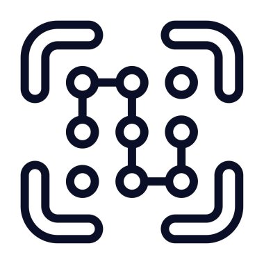 Kalıp Tanıma, Beyaz Arkaplanda Vektör İllüstrasyonu  